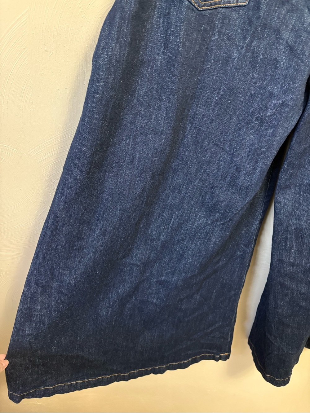 Anthropologie Pilcro Dramazzo Ultra Wide-Leg Jeans Blue Size 29 - Picture 12 of 16
